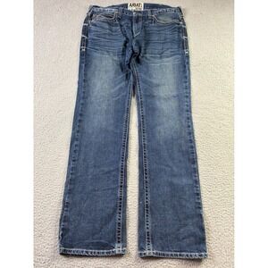 Ariat M7 Rocker Straight Leg Jeans Mens 38 x 36 Blue Silverton 10027748 Cowboy